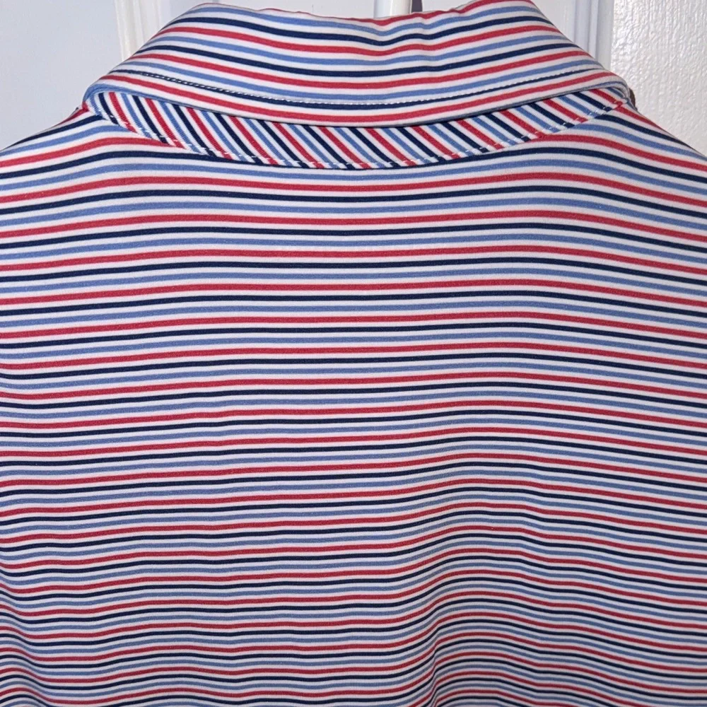 Vineyard Vines Blue and Red Striped Polo Shirt - Picture 5 of 5